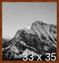 Frame It Easy 33 x 35 Russet Wood Frame by FrameItEasy