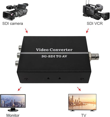 HDSUNWSTD HD 3G SDI to AV CVBS Video Converter Support 1080P L/R Audio Output - Image 7