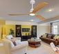 Gaizw Ceiling Fans with Lights and Remote Control, 60 Inch Ceiling Fan with by Unknown
