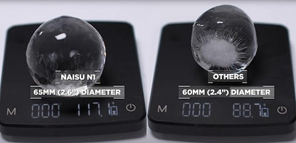 Large 2.56″ Clear Ice Ball Maker NAISU N1 Surgical grade 304 Stainless Steel - Image 2
