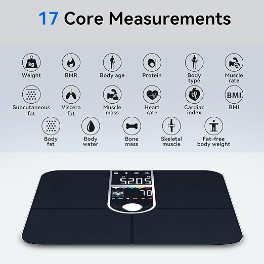 Smart Scale with BMI Body Fat Muscle Mass Digital Bathroom Weight Scale with - Image 2