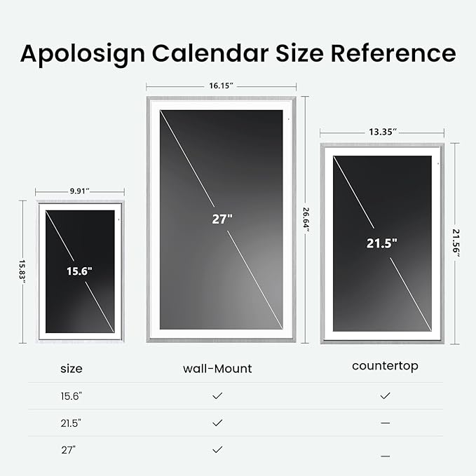 ApoloSign 15.6-inch Digital Calendar: Dual Mode Calendars - Image 8