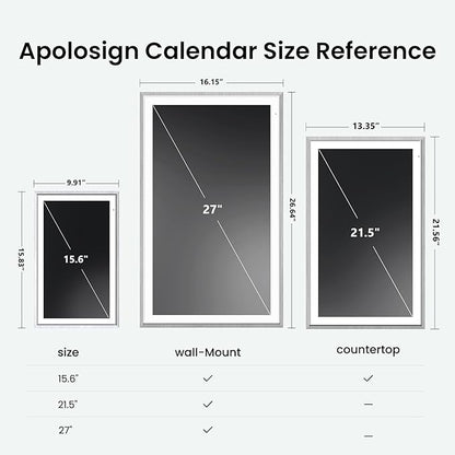 ApoloSign 27" Digital Calendar: Dual Mode Calendars - Image 8