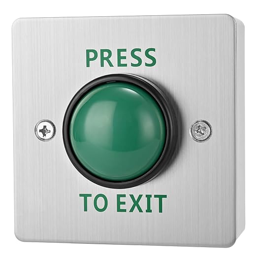 Push to Exit Button for Door Access Control Big Press Button IP68 Waterproof by YUHANUS
