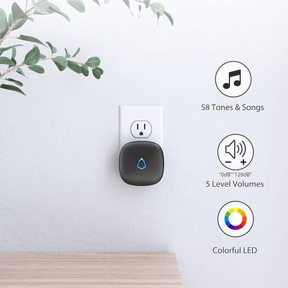 METAK Wireless Door Chime, Door Open Contact Sensor Alarm - Image 6