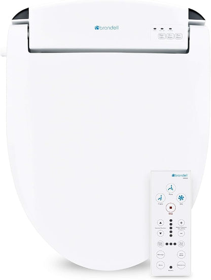 Brondell Swash SE600 Bidet Toilet Seat, Fits Round Toilets, Warm Air Dryer by Brondell