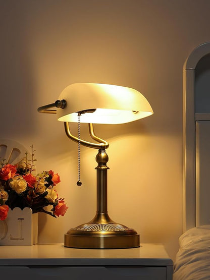Newrays Glass Bankers Desk Lamp - Image 3