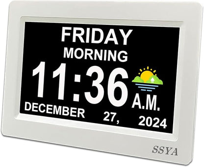 SSYA Digital Calendar Alarm Clock by SSYA