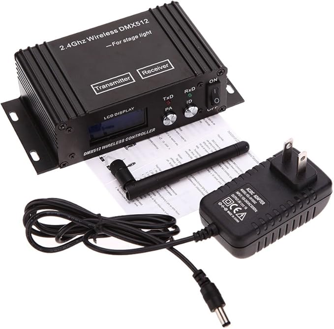 CaalLogt DMX512 Controller 2.4G Wireless Controller Transmitter Receiver LCD - Image 5