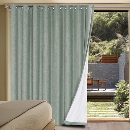 H.VERSAILTEX Linen Blackout Curtains Durable Thick Textured Linen Look 100% by HVERSAILTEX