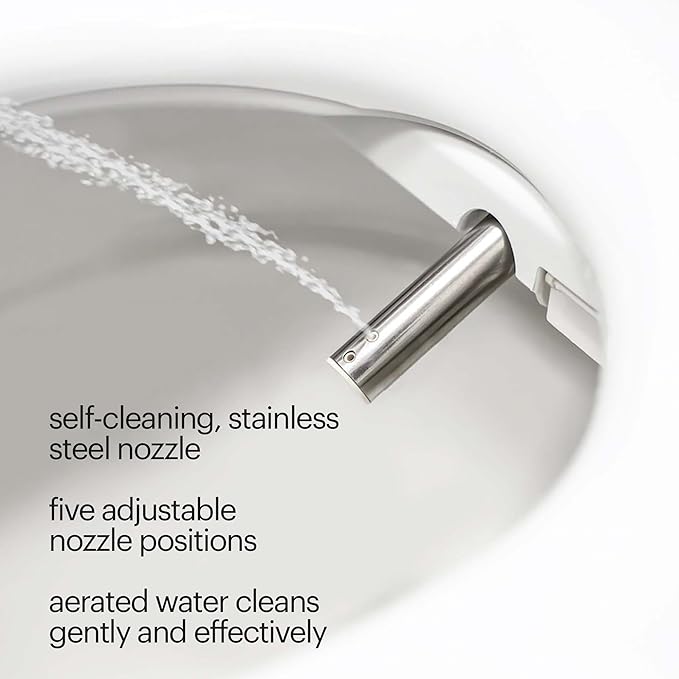 Brondell Swash SE600 Bidet Toilet Seat, Fits Round Toilets, Warm Air Dryer - Image 6