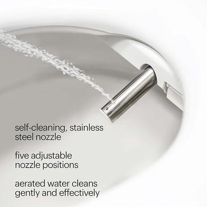 Brondell Swash SE600 Bidet Toilet Seat, Fits Round Toilets, Warm Air Dryer - Image 6