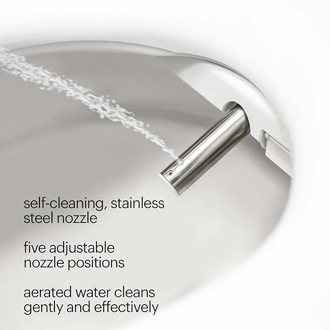 Brondell Swash SE600 Bidet Toilet Seat, Fits Elongated Toilets, Warm Air Dryer - Image 6