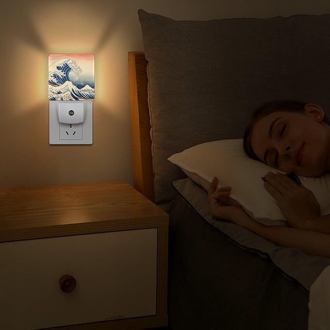 YKJAHSD Ocean Waves Night Light, Plug into Wall Decor Nightlights - Image 5