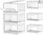 Clear Storage Bin with Lid 3 Pack 【Stackable & Sturdy】 Plastic Multifunctional by Kmiectse