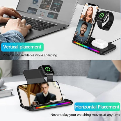IHAO 3in1 Multifunctional Foldable Wireless Charging Station - Image 5