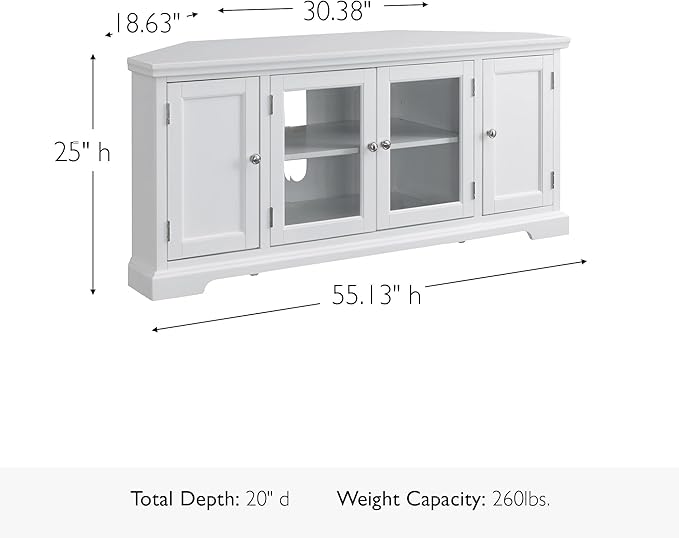 Leick Home Mateo Corner TV Stand, - Image 3
