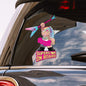Oliver's Lables Baby on Board Sticker for Car - Girl Superstar On Board- Funny Cute Vinyl Window Decal - Heat Resistant, Long Lasting, Waterproof