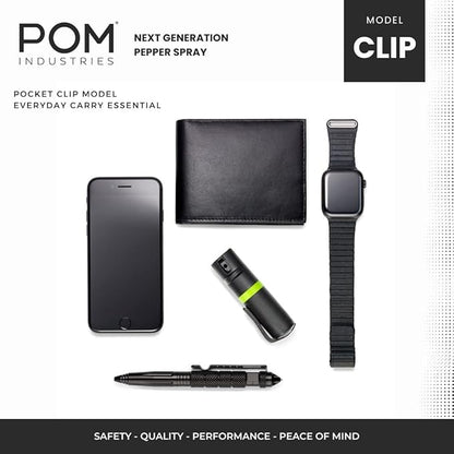POM Pepper Spray Pocket Clip, Quick Flip Top Safety, Maximum Strength OC Formula - Image 5