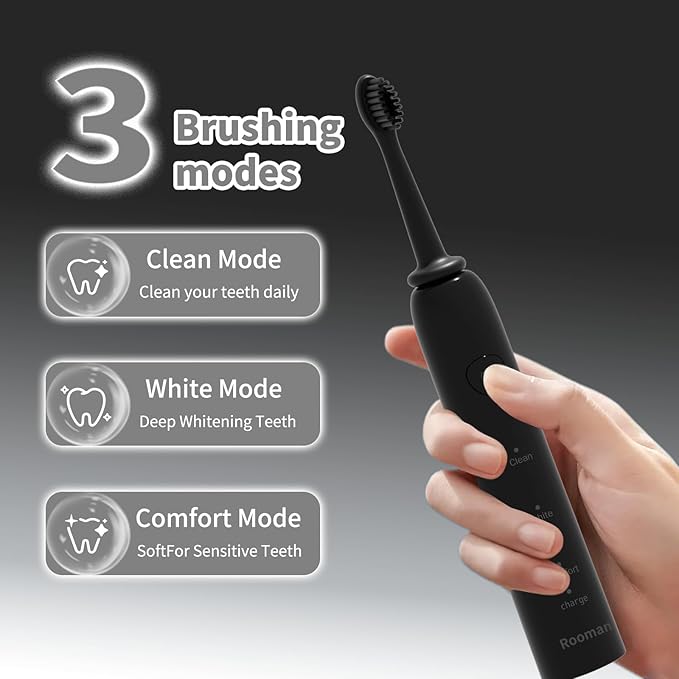 Rooman Oscillation&Vibration Sonic Electric Toothbrush - Image 4