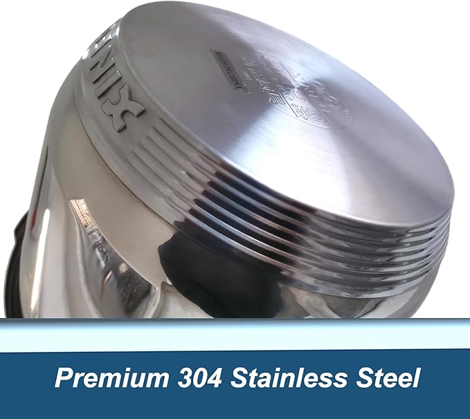 XINFU Heavy Duty 304 Stainless Steel Pressure Cooker 6.3 Quart, Serves 4-6 - Image 8
