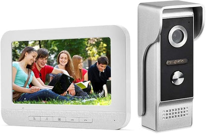 AMOCAM Video Intercom System, 7 Inche Monitor Wired Video Door Doorbell Kit by AMOCAM