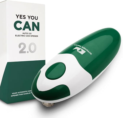 Kitchen Mama Auto 2.0 Electric Can Opener: Blade Opens Almost Any Can Pop or by KitchenMama