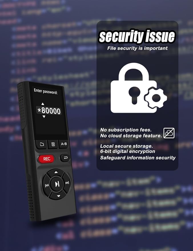 64GB Jaswill Digital Voice Recorder - Image 6