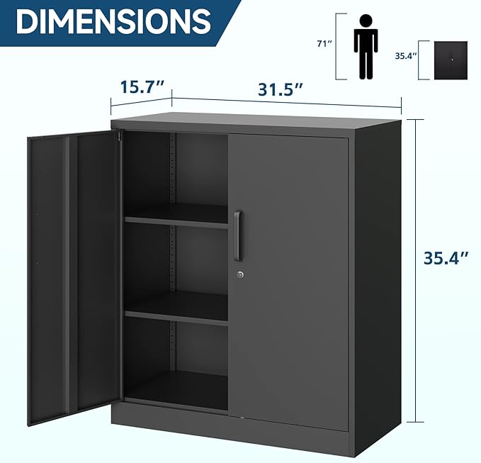 MIIIKO Metal Storage Cabinet - Image 3