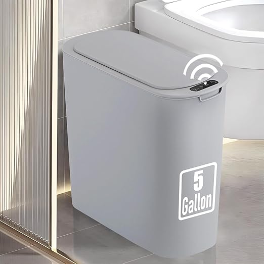 TIPGO 5 Gallon Motion Senor Bathroom Trash Can by TIPGO