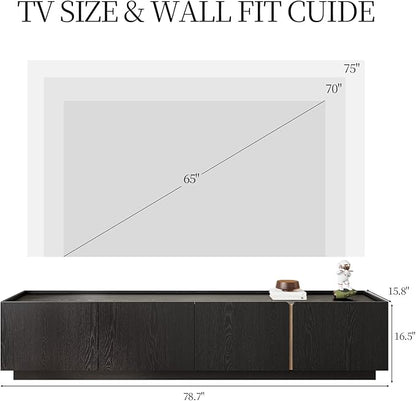 VAFON 78.7" Modern TV Stand Entertainment Center - Image 2