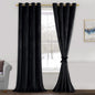 JIUZHEN Blcak Velvet Curtains for Living Room by JIUZHEN