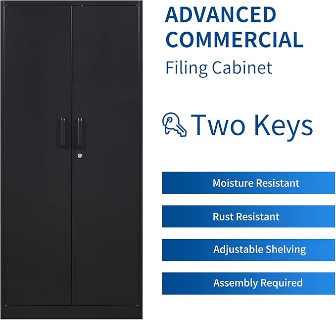 Metal Storage Cabinet-71” Tall Steel File Cabinets - Image 4