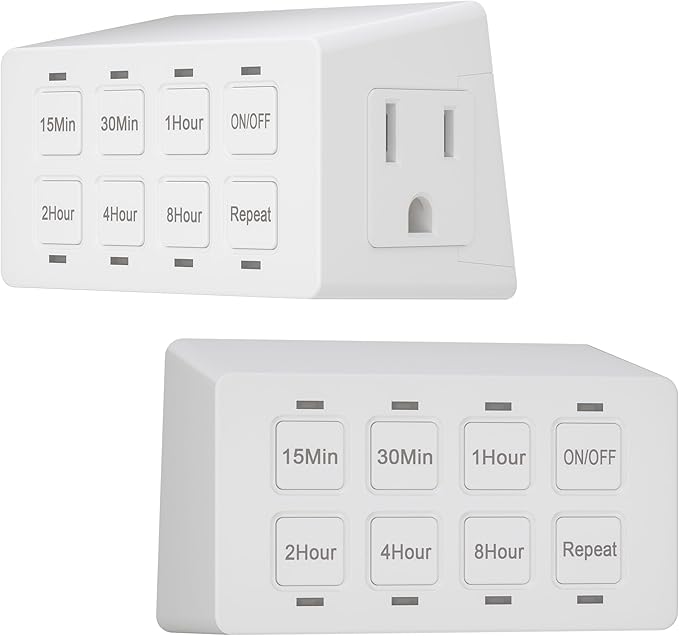 TG 8-Hour Indoor Countdown Plug-in Timer, Timer by TG