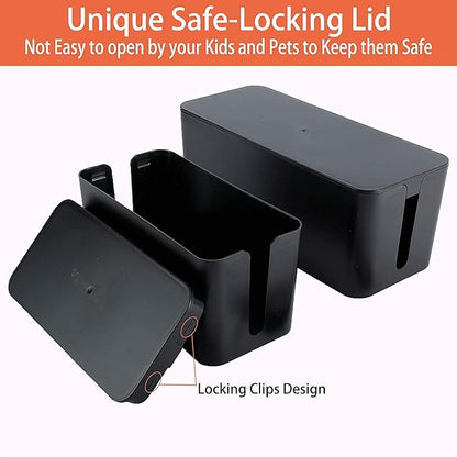 YaeCCC Cable Management Organizer Box Power Strips Hider Power Cords Hider - Image 8