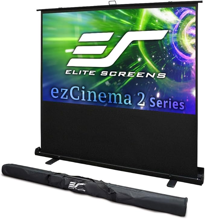 Elite Screens ezCinema 2, 95-inch 16:9 Manual Floor Pull Up Scissor Backed - Image 9