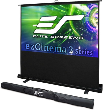 Elite Screens ezCinema 2, 70-inch 16:9, Manual Floor Pull Up Scissor Backed - Image 9