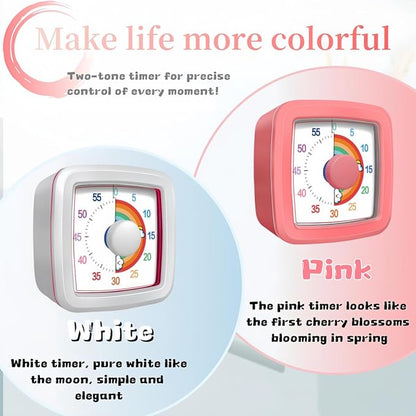 Visual Timer for Kids Adults, 60-Minute Countdown Timer for Classroom, Pomodoro - Image 6