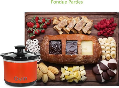 0.65-qt mini Round Slow Cooker, Fondue Melting Pot Warmer - Image 4
