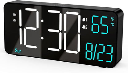 KOSUMOSU Alarm Clocks for Living Room, 6.7in Small Digital Clock for Bedroom by KOSUMOSUTECHNOLOGY