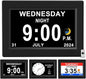 CAZOKASI 8inch Extra Large Impaired Vision Digital Alarm Clock by CAZOKASI