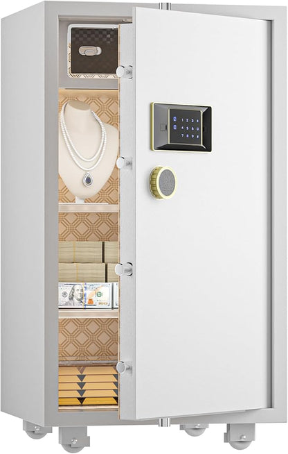 TIGERKING 7.2 Cu Ft Large Home Security Safe – Solid Steel Jewelry Cabinet by TIGERKING