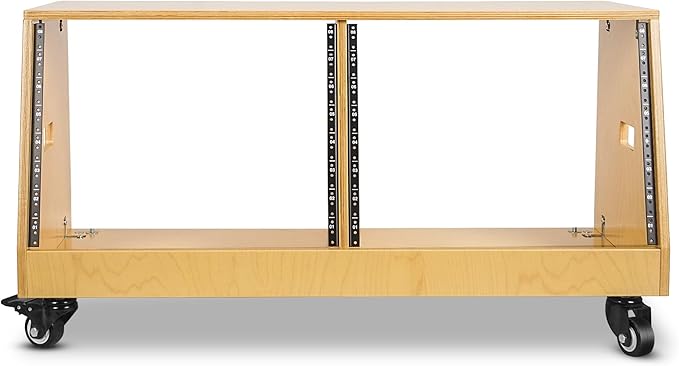 Sound Town DIY 2 x 8U Slanted Studio Rack - Image 2