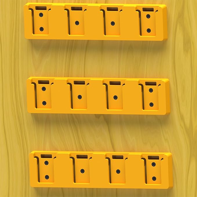 Battery Rack Compatible with DeWalt 20V Battery Holder, Mount 4 Slot Bulk - Image 6