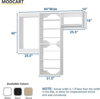 Modular Closet, Wood Tower Storage - Image 2