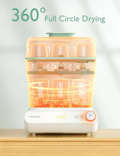 Momcozy 3 Layers Large Bottle Sterilizer and Dryer, Fast Sterilize and Dry - Image 3