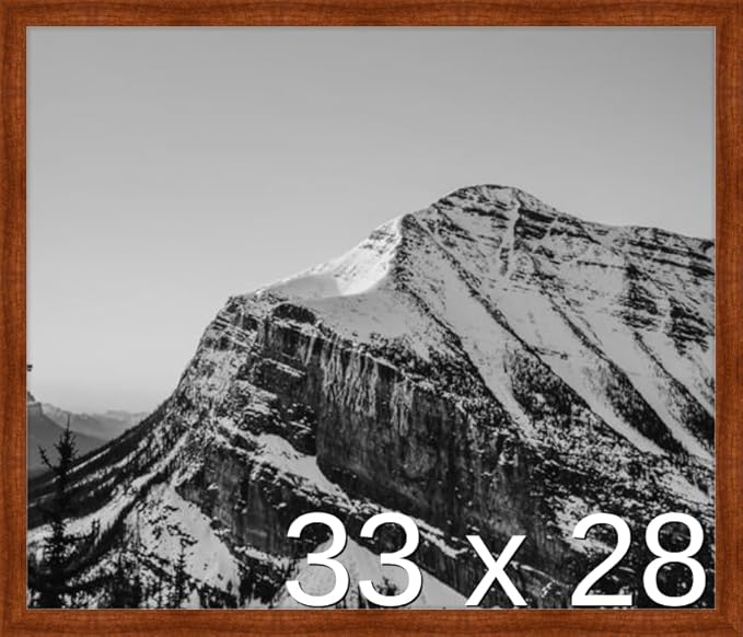 Frame It Easy 33 x 28 Russet Wood Frame by FrameItEasy