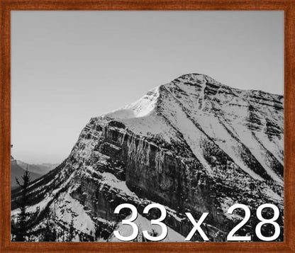 Frame It Easy 33 x 28 Russet Wood Frame by FrameItEasy