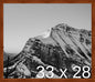 Frame It Easy 33 x 28 Russet Wood Frame by FrameItEasy