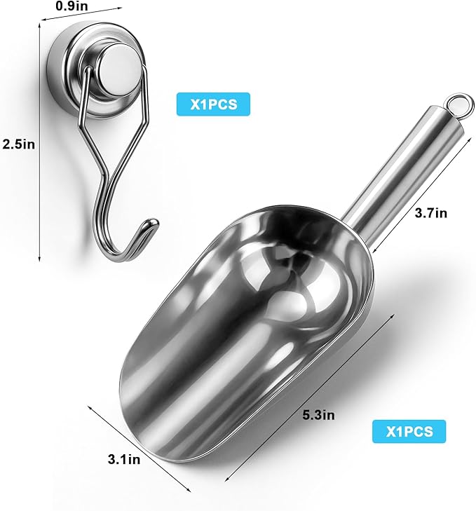 Stainless Steel Ice Scoop for Freezer - Image 6
